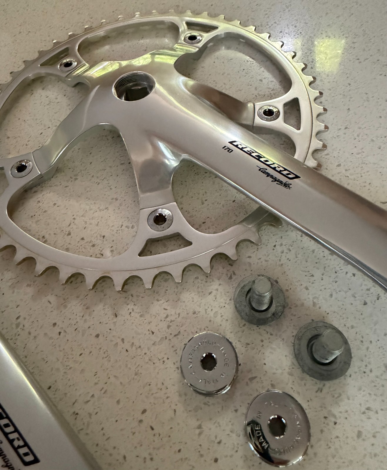 Campagnolo Record Pista Crankset 170mm / 50T Chainring- Near Mint