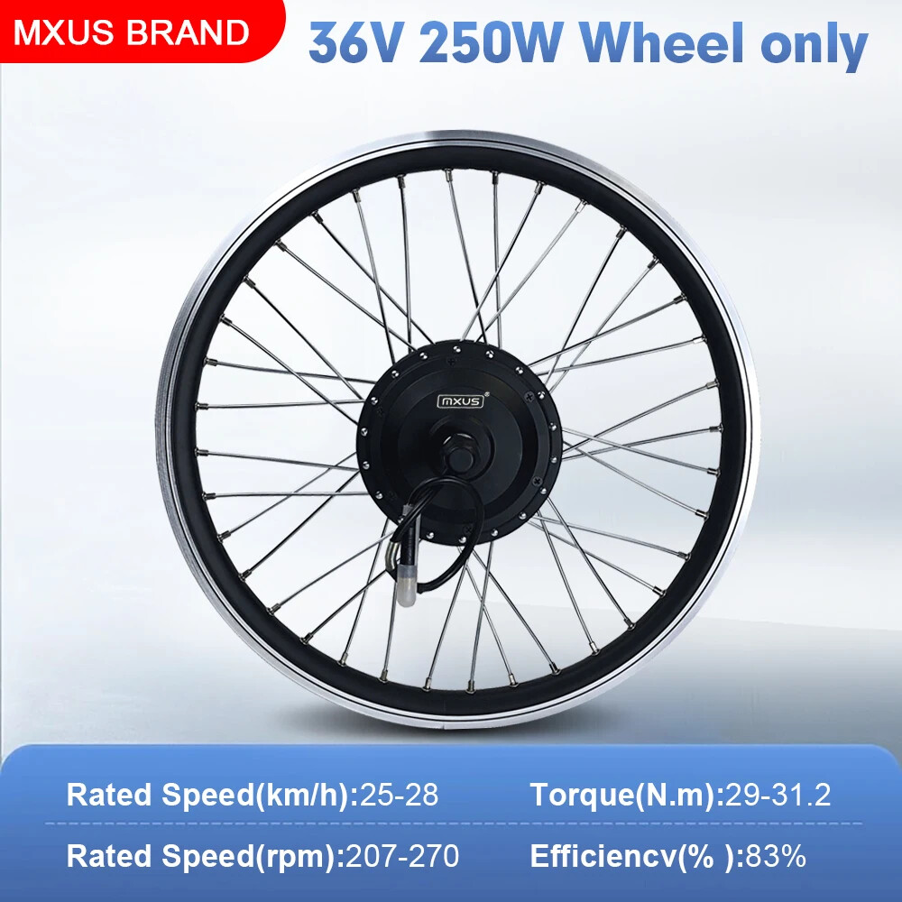 MTB Ebike Conversion Kit 36/48V 250W Brushless Front Rear Hub Motor 16-29In 700C