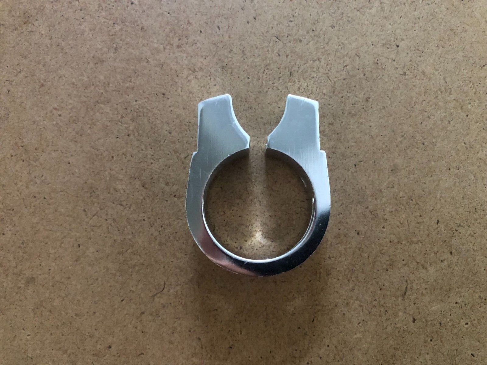 New Kalloy Bicycle Alloy Seat Post Clamp Without Bolt Shiny Silver