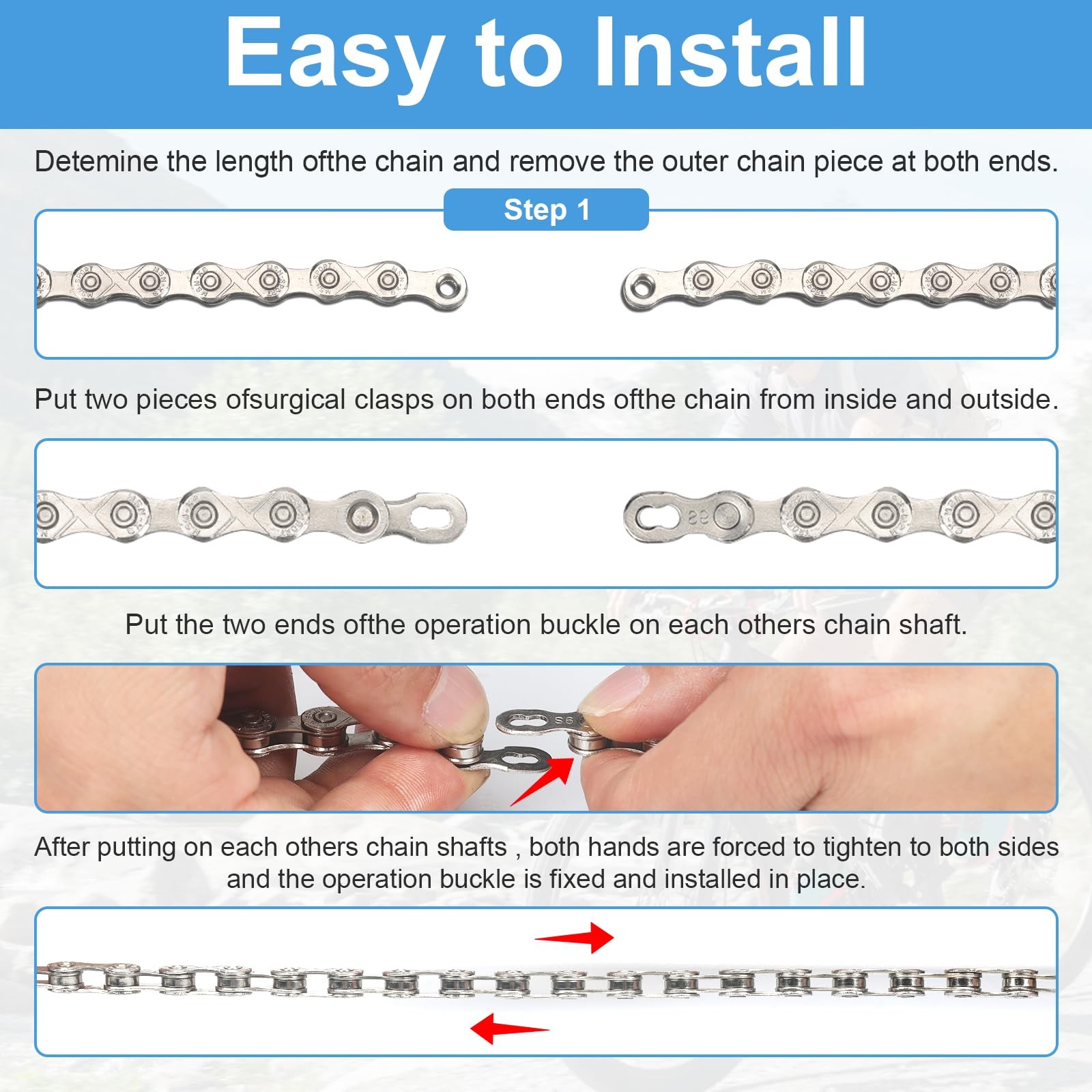 9/18/27 Speed Bike Chain,Bicycle Chain for Road MTB Mountain Racing…