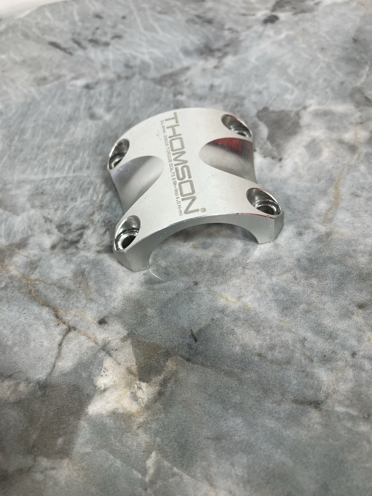 Thomson Elite X4 Stem Faceplate Silver 31.8mm