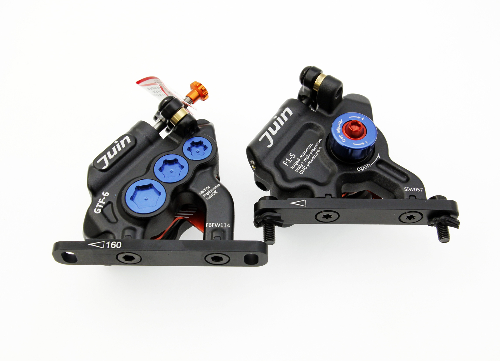 Juin Tech GTF6 Cyclocross Gravel Bicycle 6-Piston Hydraulic Brake Caliper Set