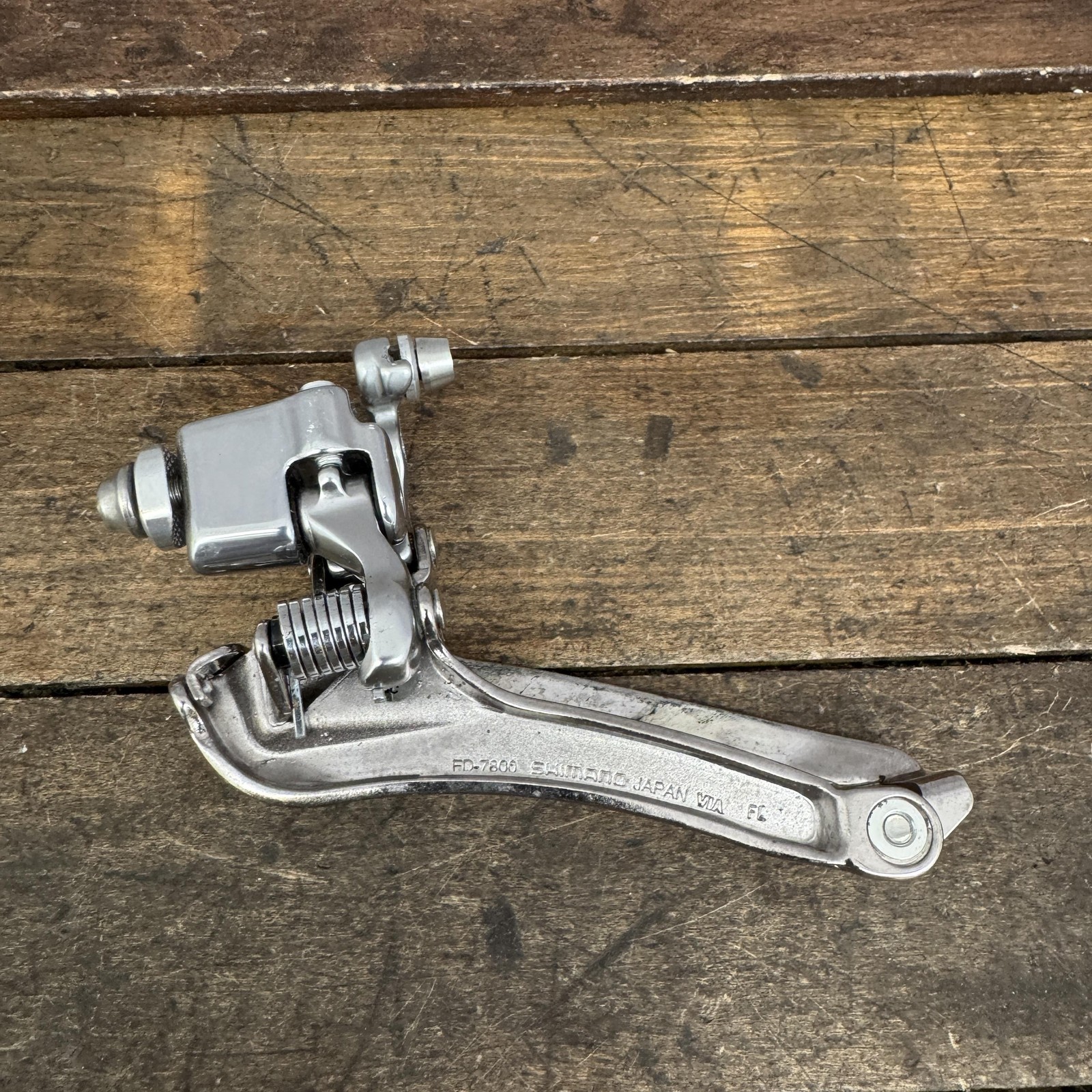 Vintage Shimano Dura-Ace FD-7800 Front Derailleur Braze-On 10s Bottom Pull 10