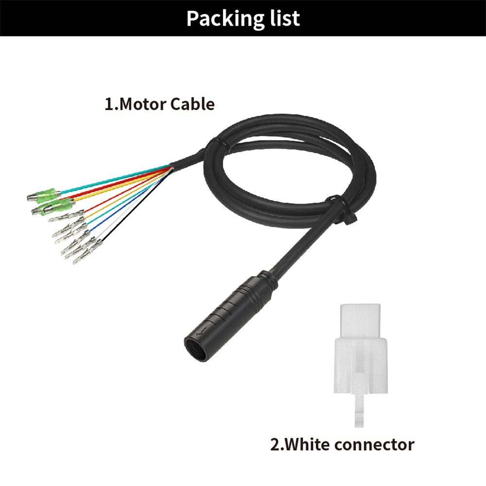 E-bike Motor Extension Cable 9Pin Female For Bafang Front Rear Wheel Hub Motors