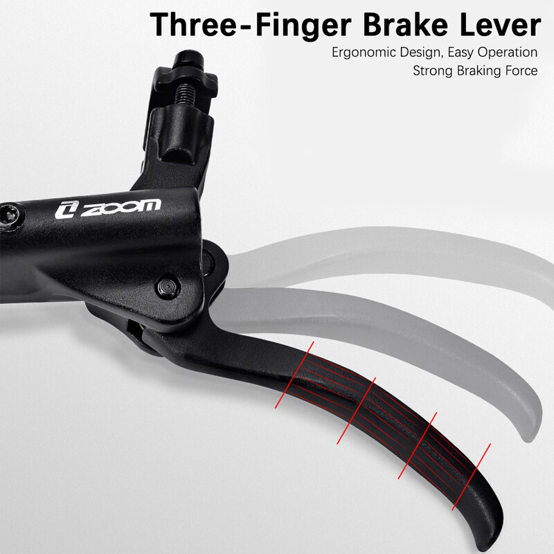 ZOOM Hydraulic Disc Brake 4-Piston Caliper Lever IS/PM 160mm Mountain Bike Part