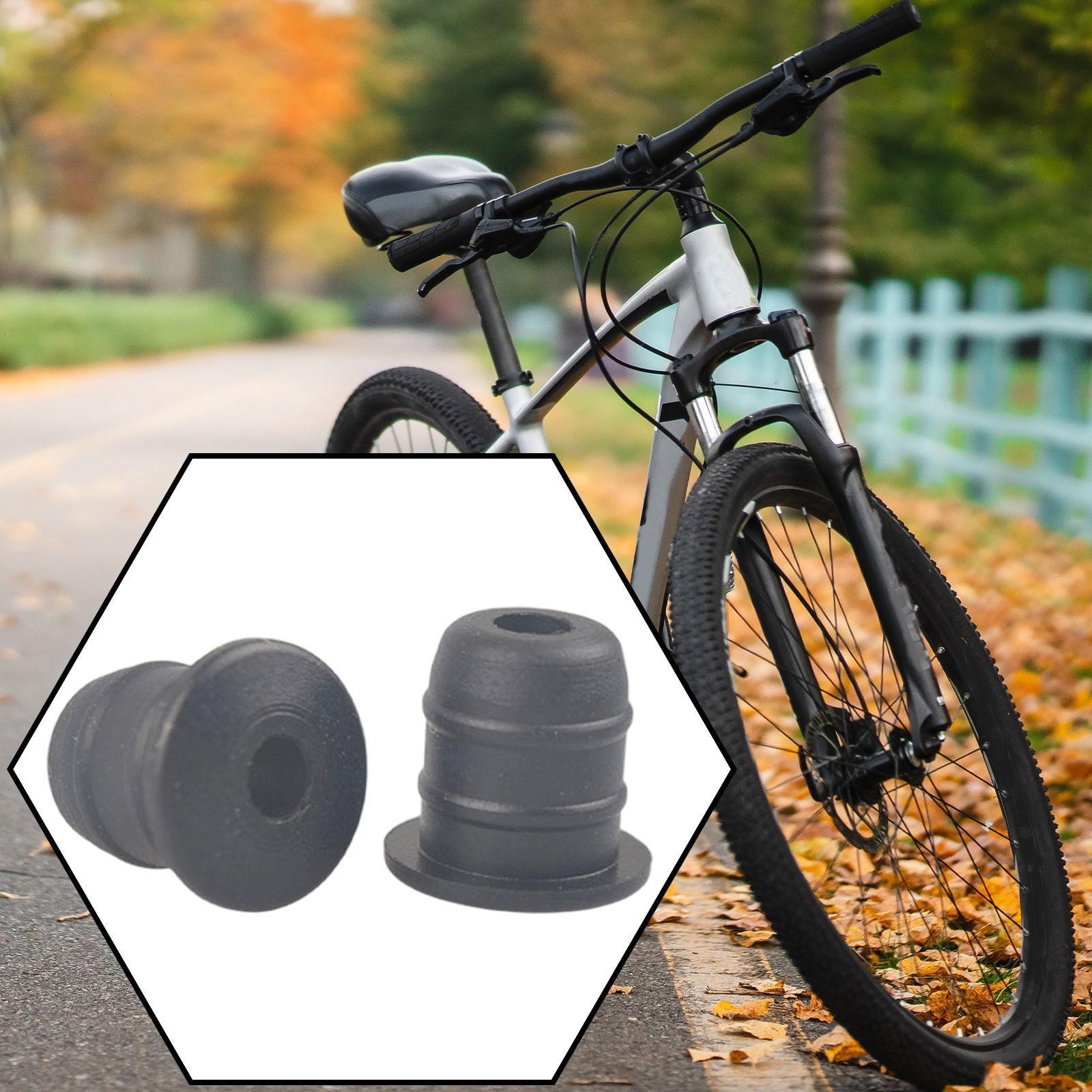 2 Pieces Bike Front/Rear Derailleur Rubber Plugs Bicycle End Caps for Sports