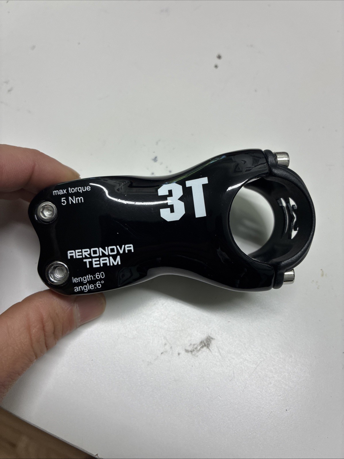 3T Aeronova Team 60mm ±6 Degree Carbon Stem 1 1/8 31.8 road gravel mountain bike