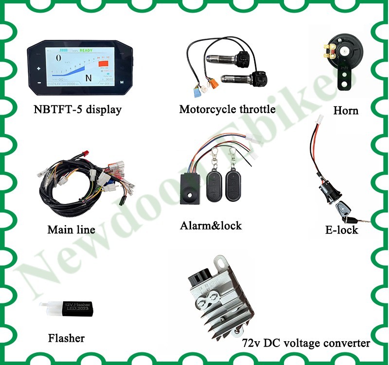 Display kit for Fardriver controller:display/throttle/dc voltage converter etc.