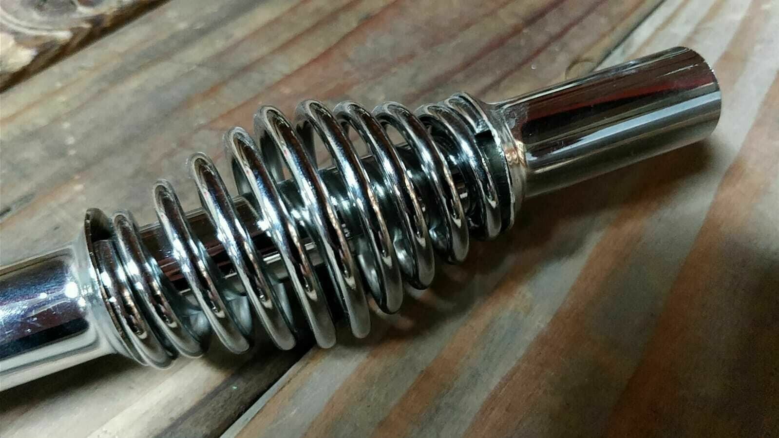 VINTAGE LOWRIDER Bicycle 25.4mm Seat Post Spring Steel Chrome Cruiser BMX Bike.