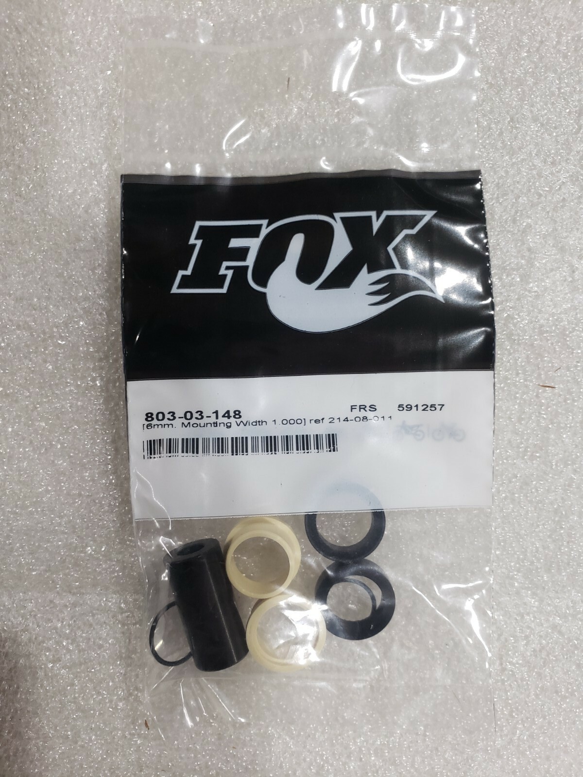 NEW FOX Bike Shock Mount DU Bushing Reducer Hardware Kit 6mm x (1.00″) 25.4mm