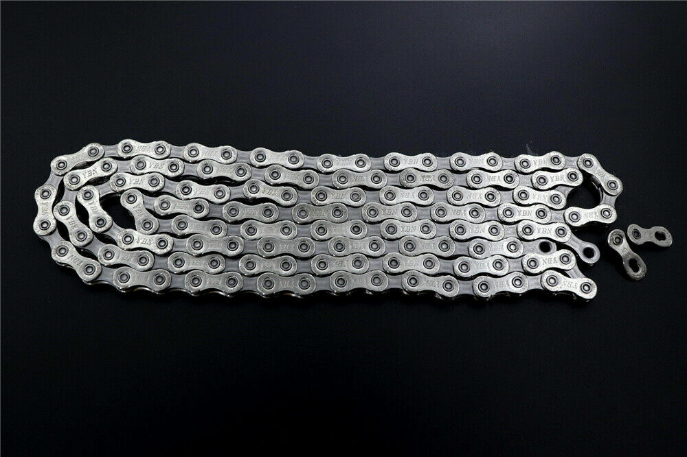 YBN 12 Speed MTB Mountain Road Bike Chain 126L Bicycle Chain Silver/GOLD