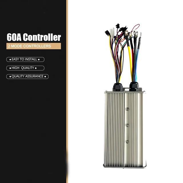 E-bike 48V-72V 60A Controller Dual Mode Sine Wave LCD Display 1000W~3000W Motor