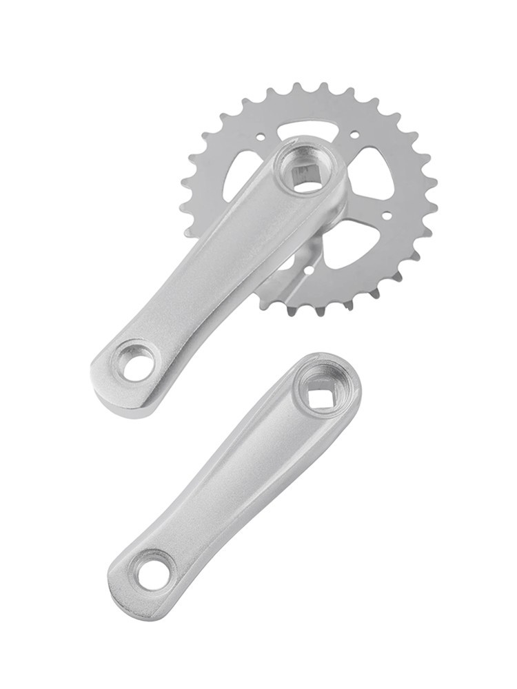 28T Lightweight Bike Crankset for Children with 114mm Size and Aluminum Build