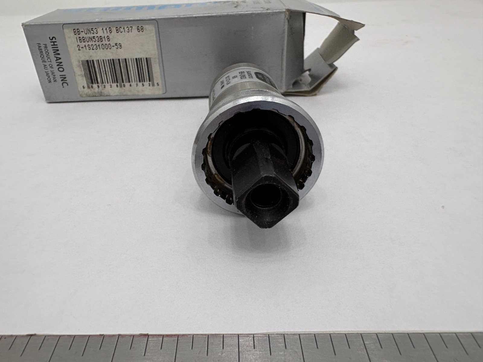 (1) NEW Shimano Bottom Bracket BB-UN53 – 68 BC1.37×24 118mm – READ! (aa)
