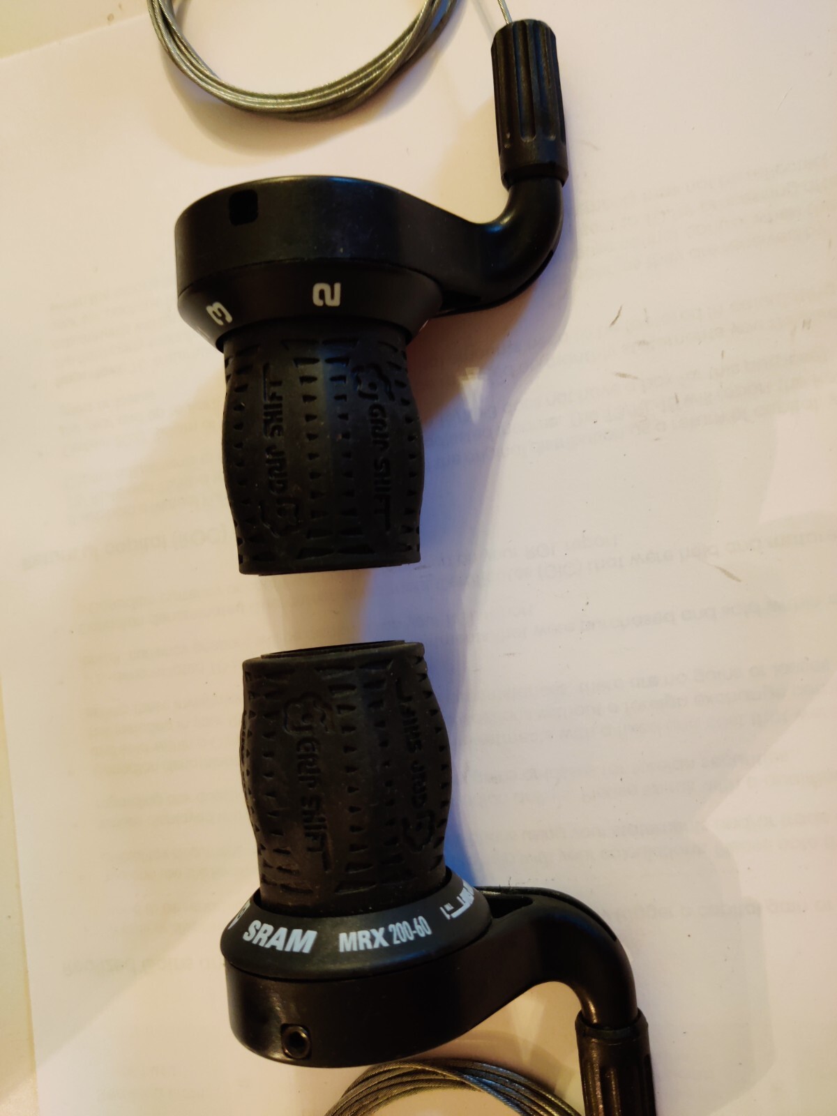 SRAM MRX200-60 Right Grip Shift and SRAM QS60-32 Left Quick Shift NOS