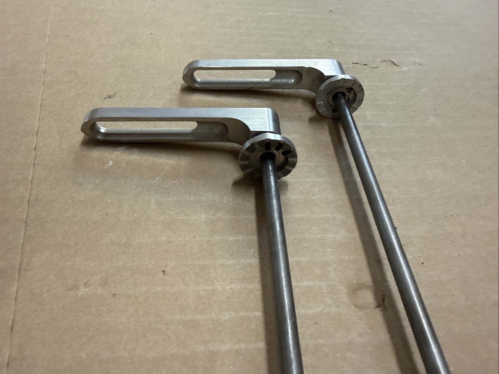 Rare Vintage Gravity Research Skewers in Silver 65 grams Classic MTB