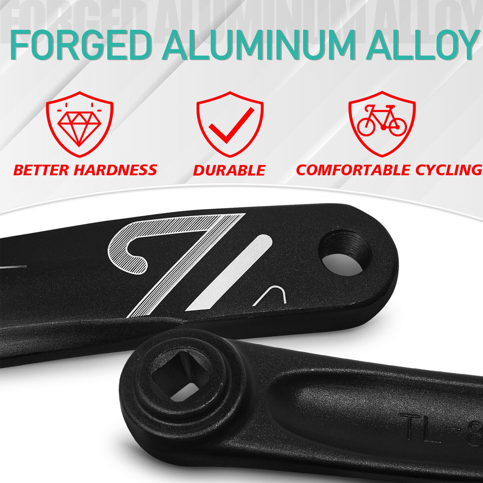 Mountain Bike Left Crank Arm 152/170/175mm Hollow Crank Square/Diamond/Spline