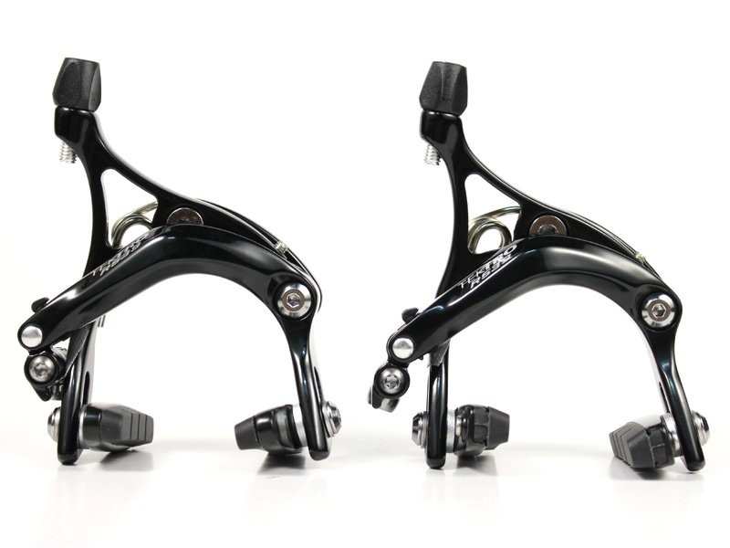 NOS Tektro R539 47-57mm Caliper Brake Set Recessed Mount Front+Rear Black