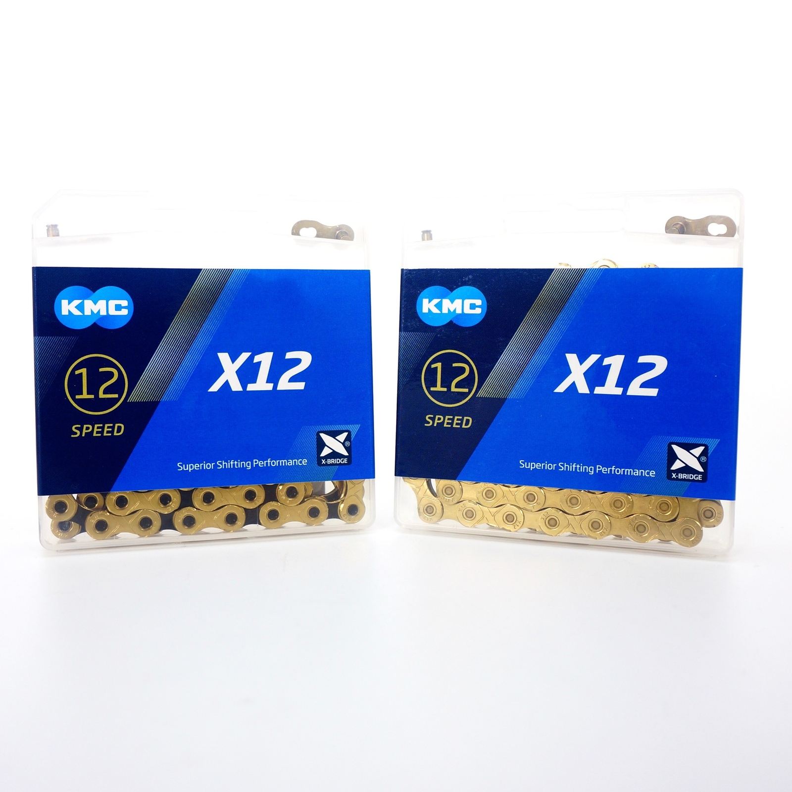 KMC X12 12 Speed Silver/Gold/Black & Gold Ti Bike Chain 126L fit 12s Road MTB