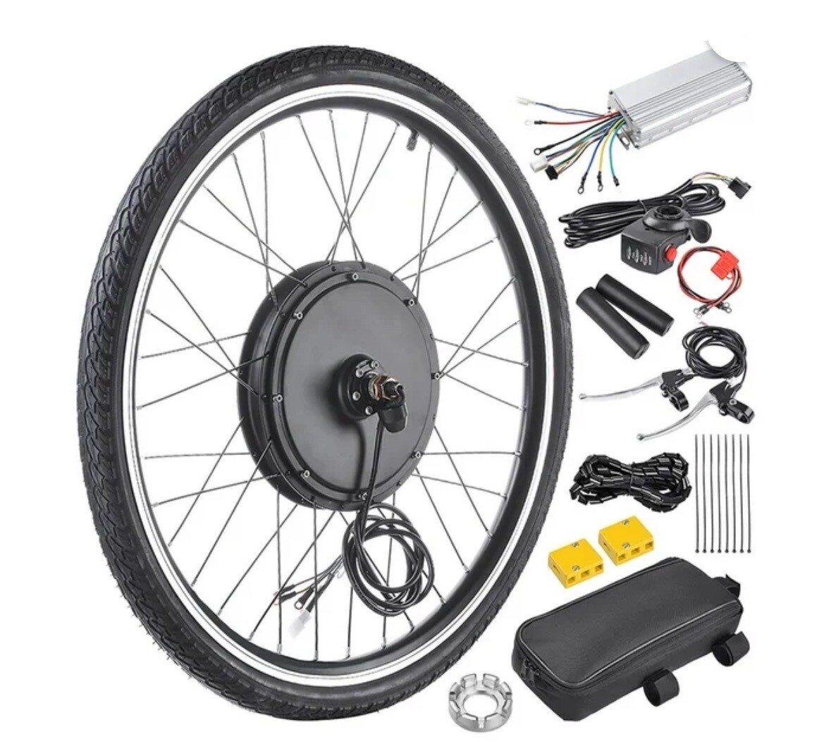Yescom 19EBE003-48V1K26F.V1 Electric Bike Conversion Kit 48v 1000W Front Wheel
