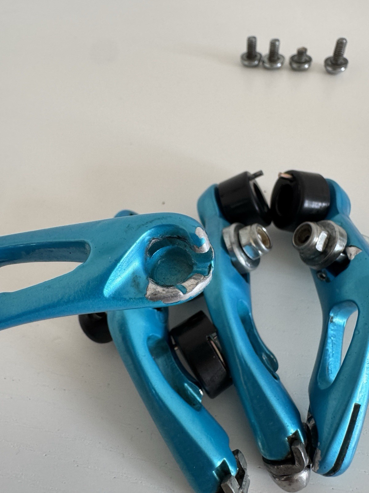 LIGHT BLUE PAINTED V BRAKES BRAKESET MTB BRAKES – mountain bike brakes