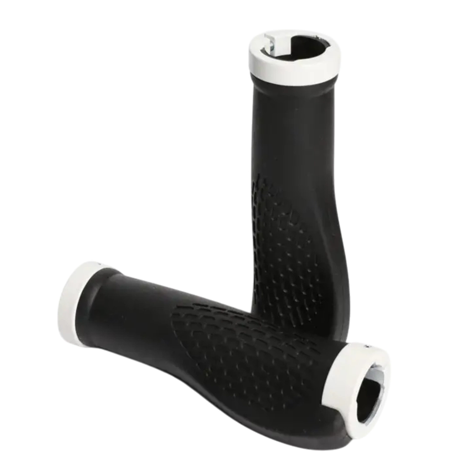 Handlebar Grips Ergonomic Rubber Grip White for E-Bike City Wheel MTB