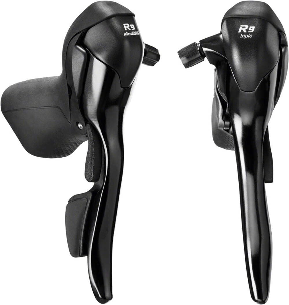 R9 Drop Bar Shift/Brake Lever Set – 3 x 9-Speed, Compatible, Black