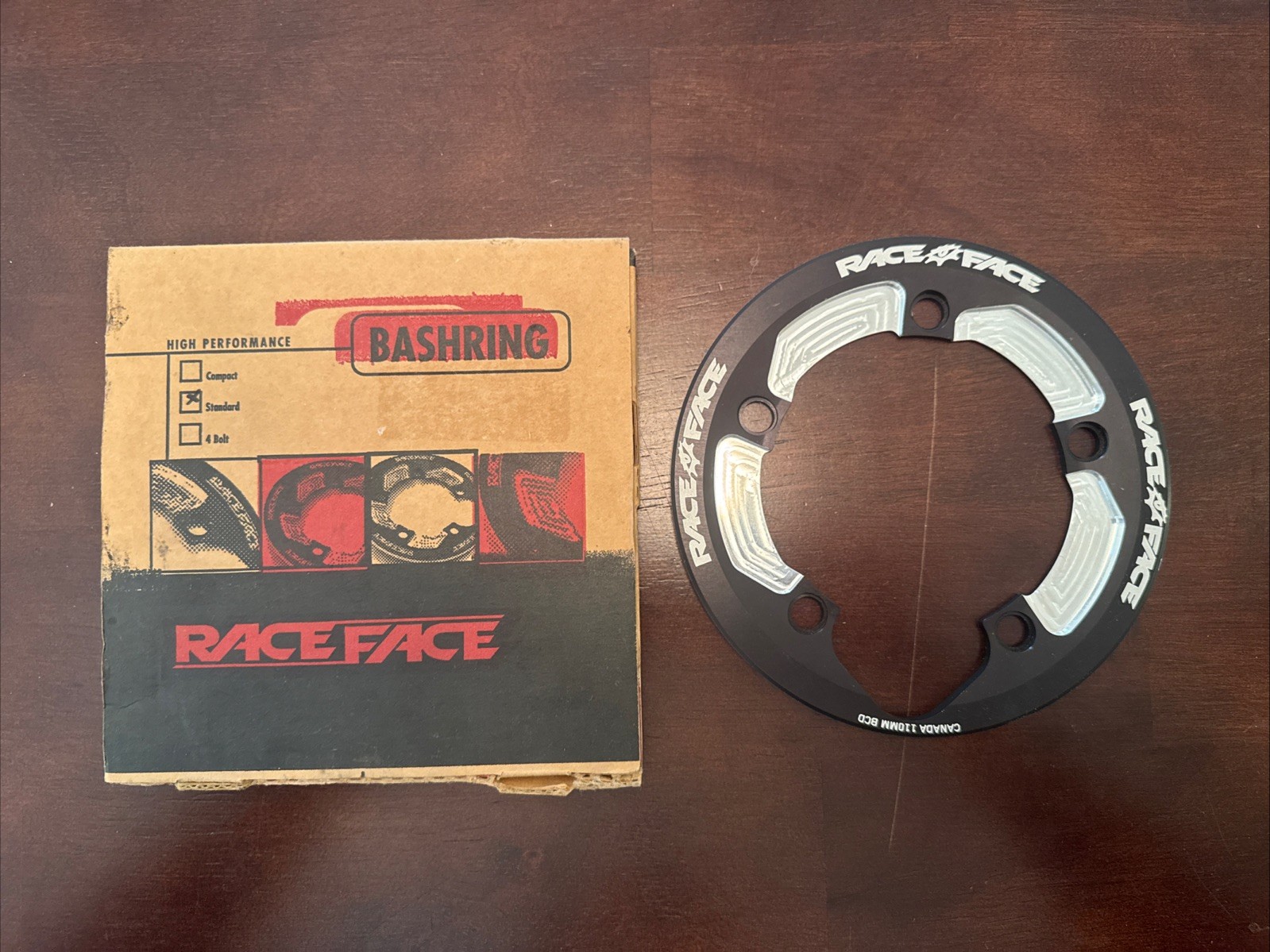 Vintage Race Face Bash Guard Bashring 110mm BCD 5-Bolt NOS MTB Bike Canada
