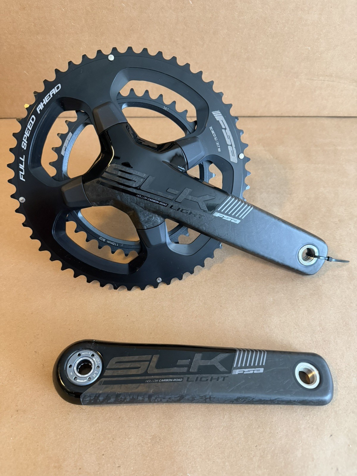 FSA SL-K BB386EVO Carbon Crankset Speed: 11, 30mm, BCD: 110, 36/52, 172.5mm NEW
