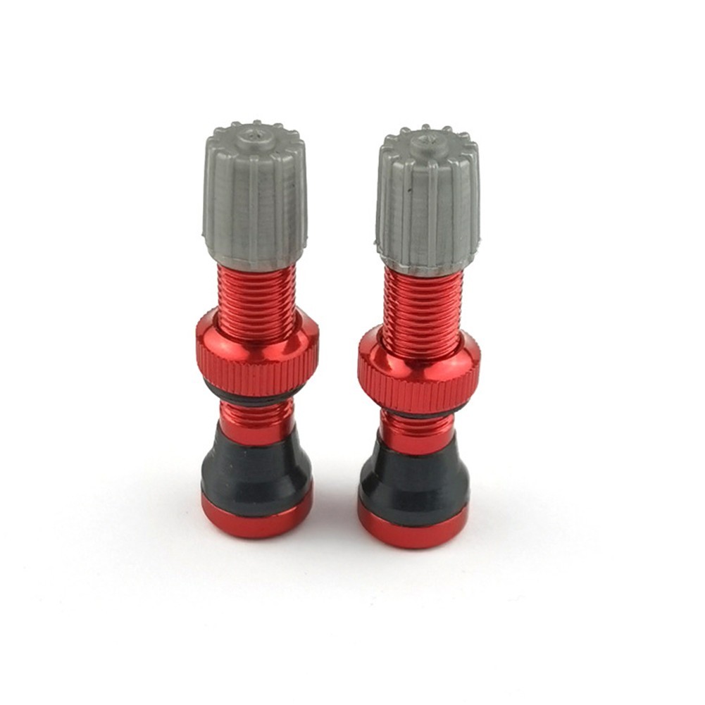 1pc Tubeless Valve For- Valve Bicycle Rim Black/ Red/ Blue/ Green