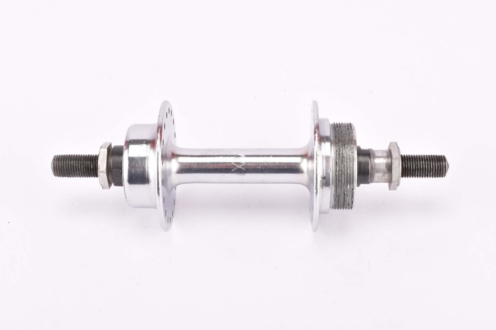 NOS Moyeux MAXI (MAXI-CAR) Chrome plated steel rear Hub with english thread BSA