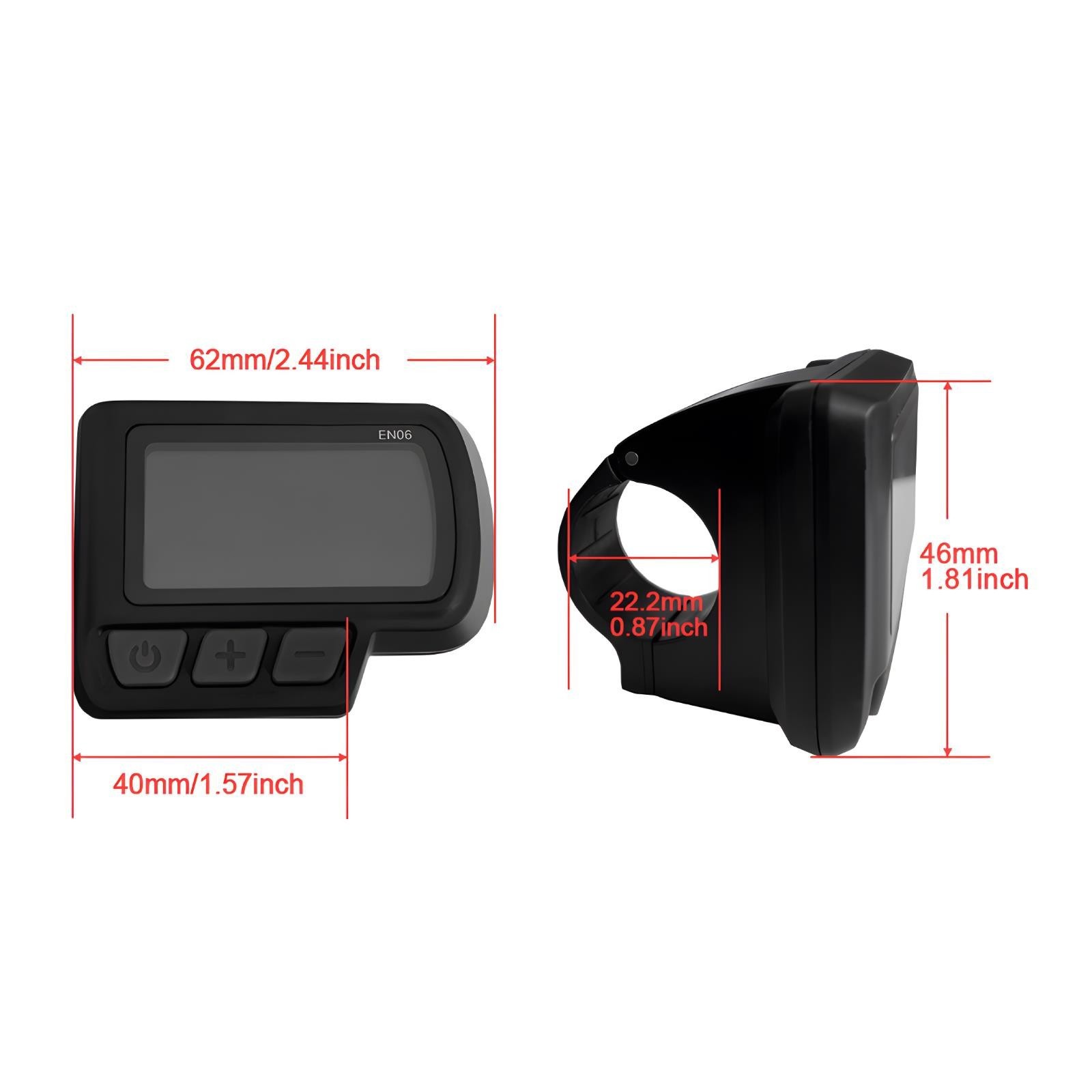 Ebike EN06 LCD Display Control Panel 36V/48V Electric Bicycle Scooter 5 Pin