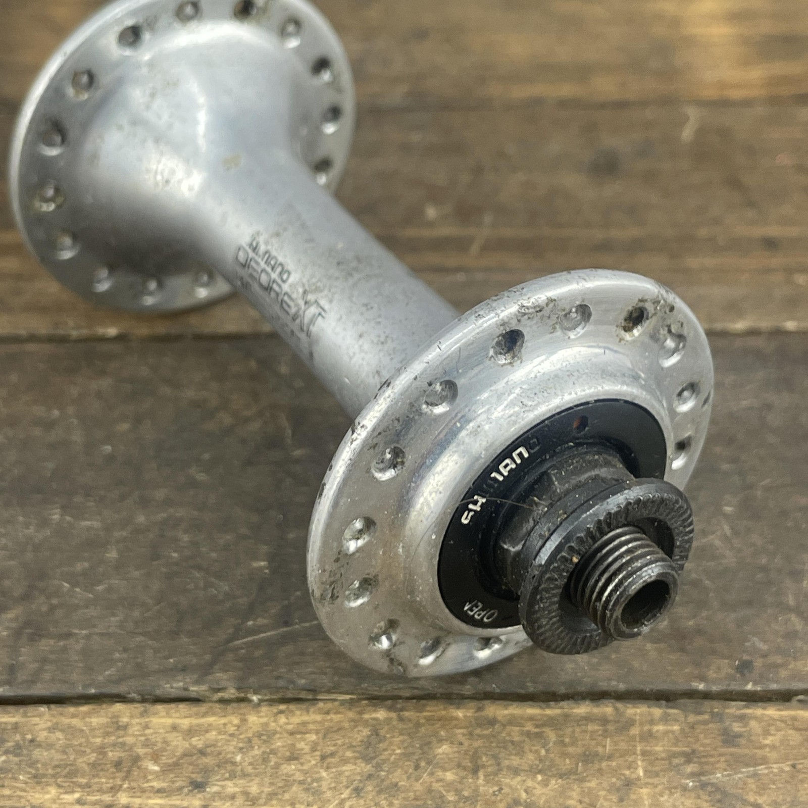 Vintage Shimano Deore XT Front Hub 32H Wheel Bearings Rough Parts / Repair