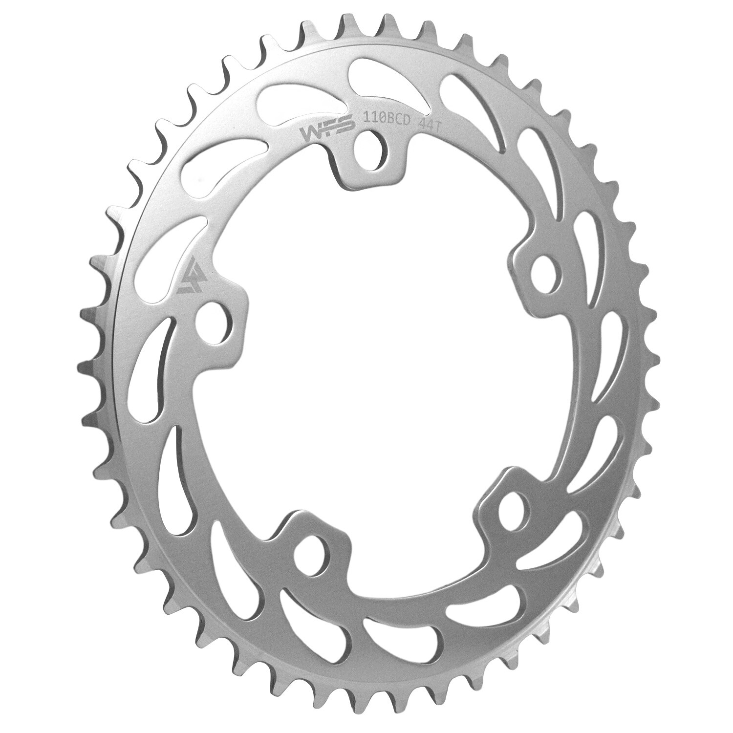 WFS Helix Chainring 44T 1/8″ 110mm Old School BMX Single Speed Fixie , Silver