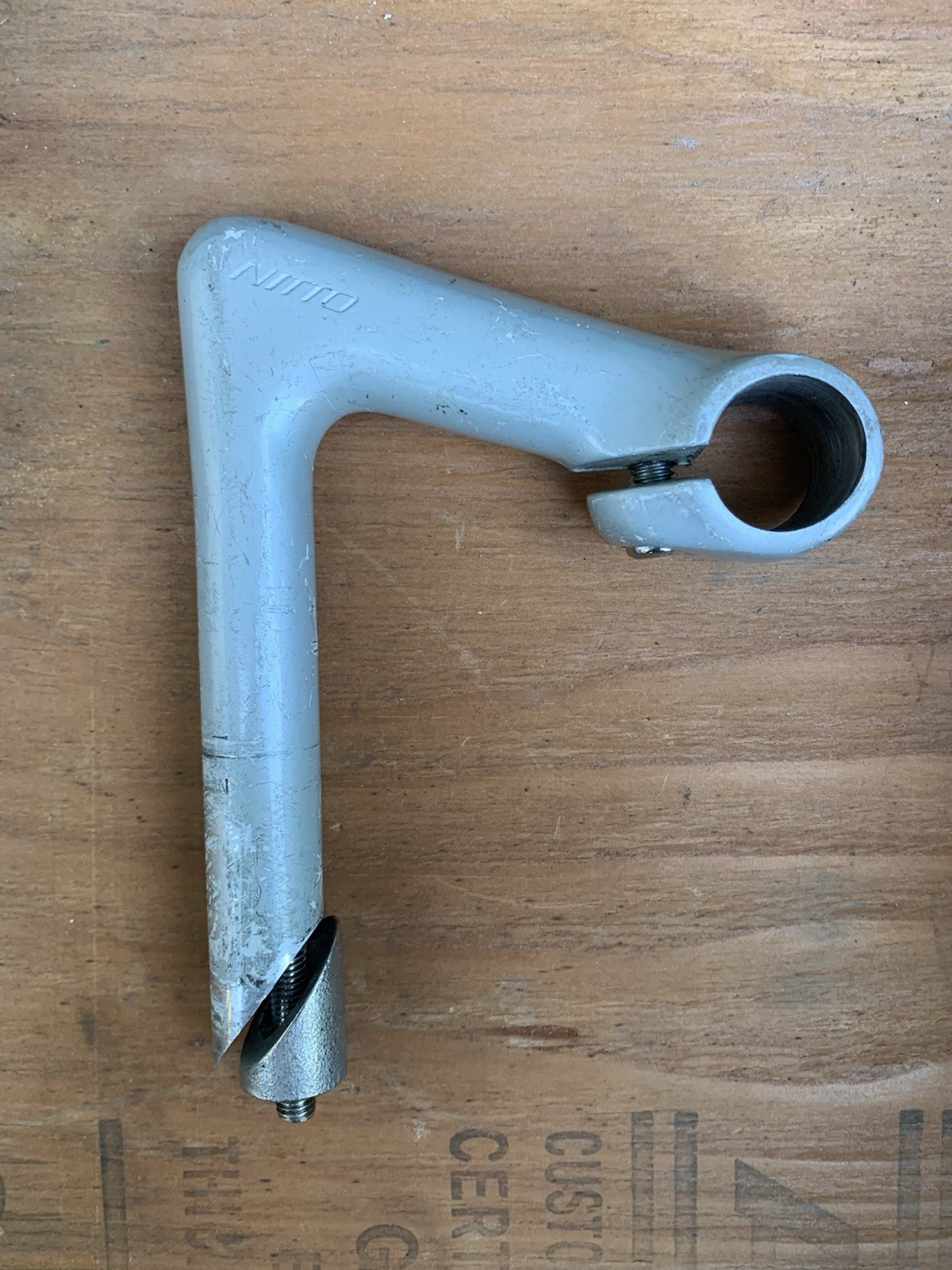 Nitto Quill Stem 25.4 Clamp. Grey Painted Finish 100mm Length
