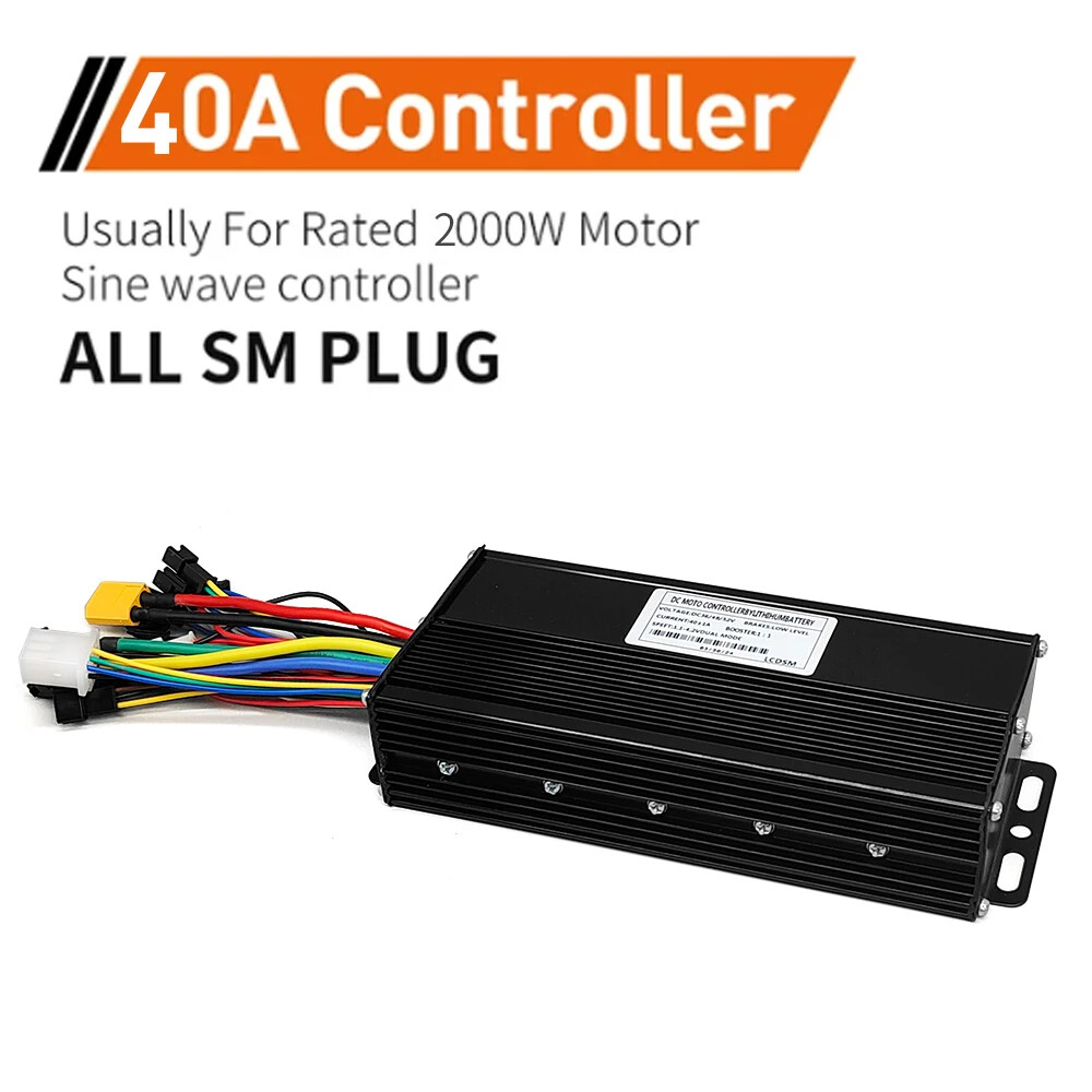 E-bike 36V/48V 17A 40A Three-Mode Sine Wave Controller with 866 LCD Display