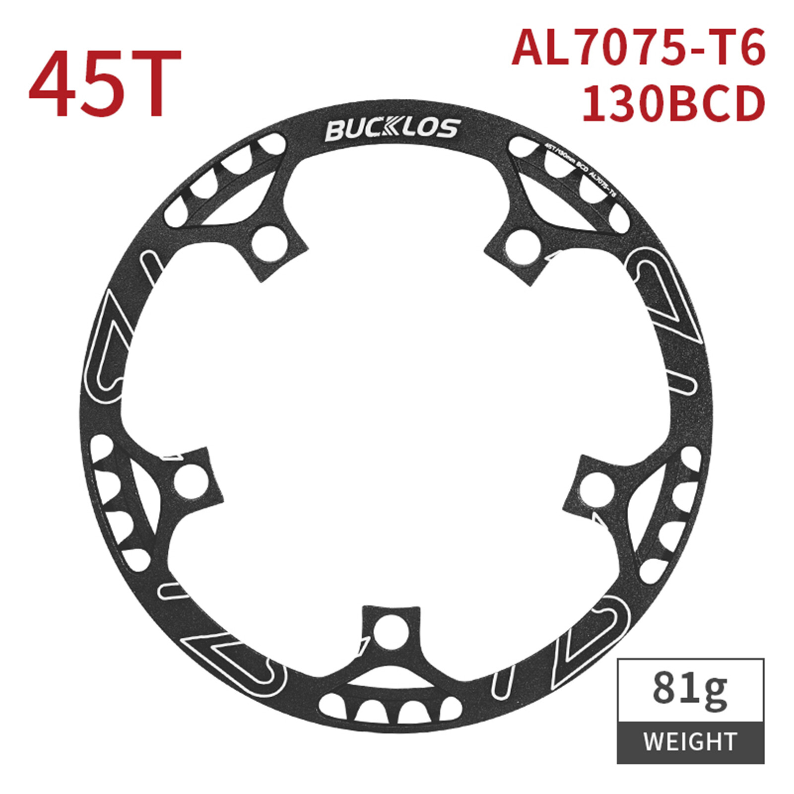 BUCKLOS 130BCD Folding Road Bike Chainring 45-58T Bicycle Chain Wheel Crankset