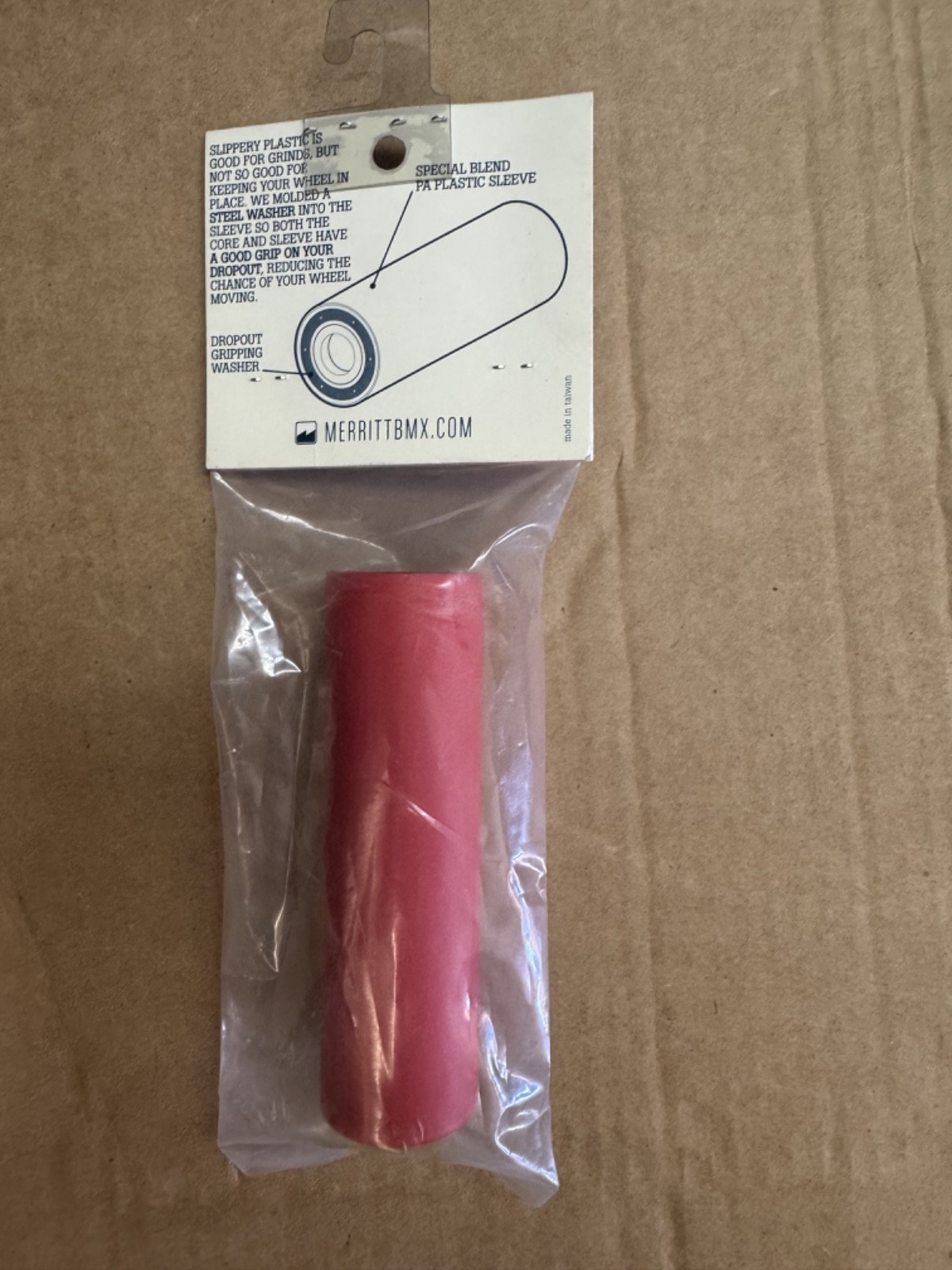 MERRITT BMX GFE PEGS 4.75 LONG RED BRANDON BEGIN PRIMO ODYSSEY CULT PEG BMX