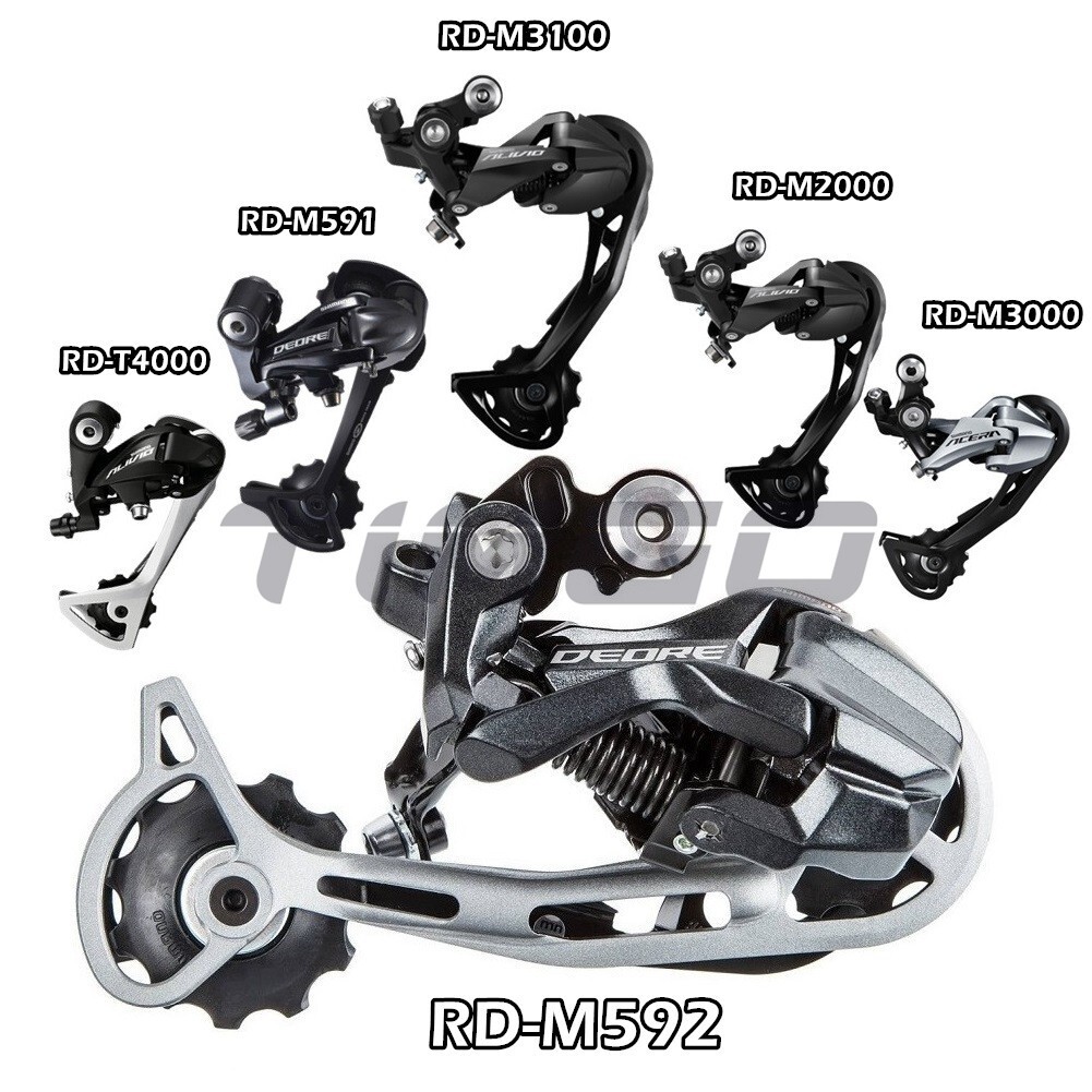 Shimano M592 M591 M3100 T4000 M3000 M2000 M370 MTB Bike 9 Speed Rear Derailleur
