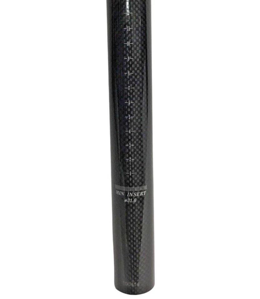 RC Full Carbon Seatpost 31.6mm x 350mm Lightweight MTB Road Gravel Black
