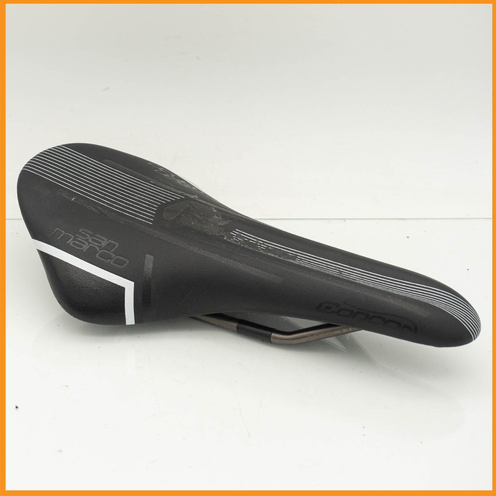 SAN MARCO CONCUR KRONOS TIME TRIAL CRONO SADDLE VINTAGE ROAD BIKE SEAT BLACK tt