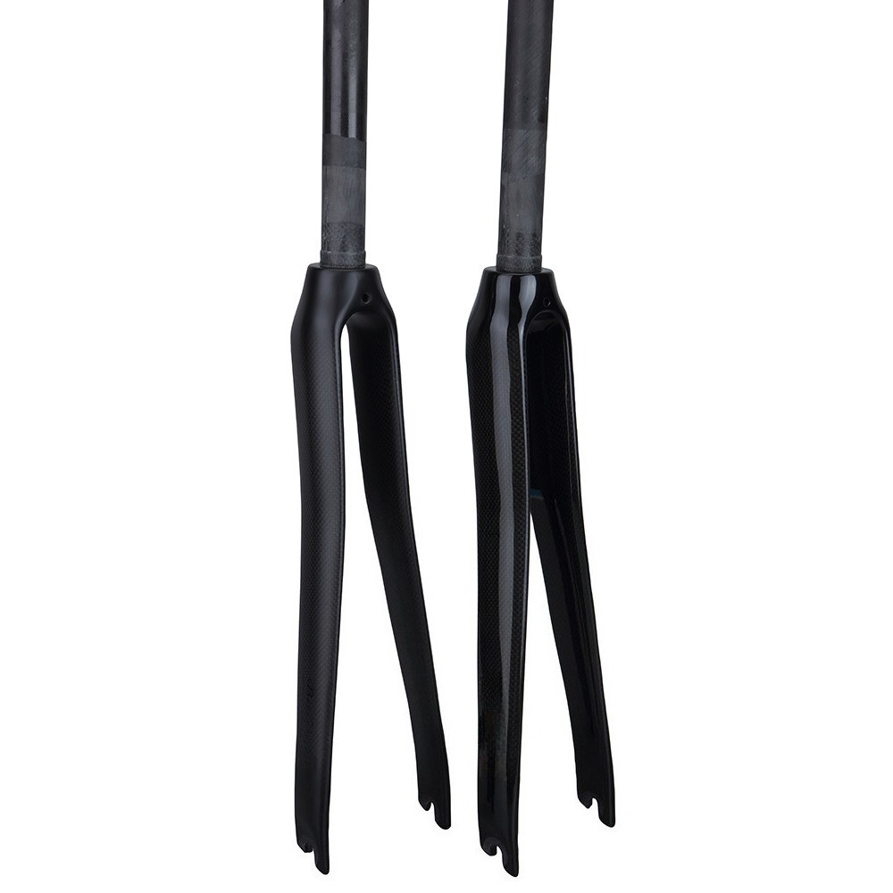 700C Carbon Fiber Fork 1-1/8 in Rigid Rim Brake Road Bike Frok Racing QR 100*9mm