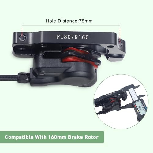WEEROCK Hydraulic Brake Set Bike Disc Brakes Kit with Left Front Right Rear