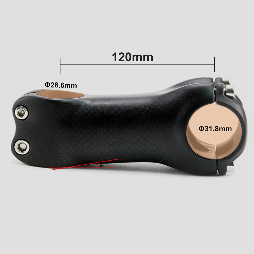 Carbon Power Mountain Road Bike Stem 6/17 Degree 70/80/90/100/110/120/130mm