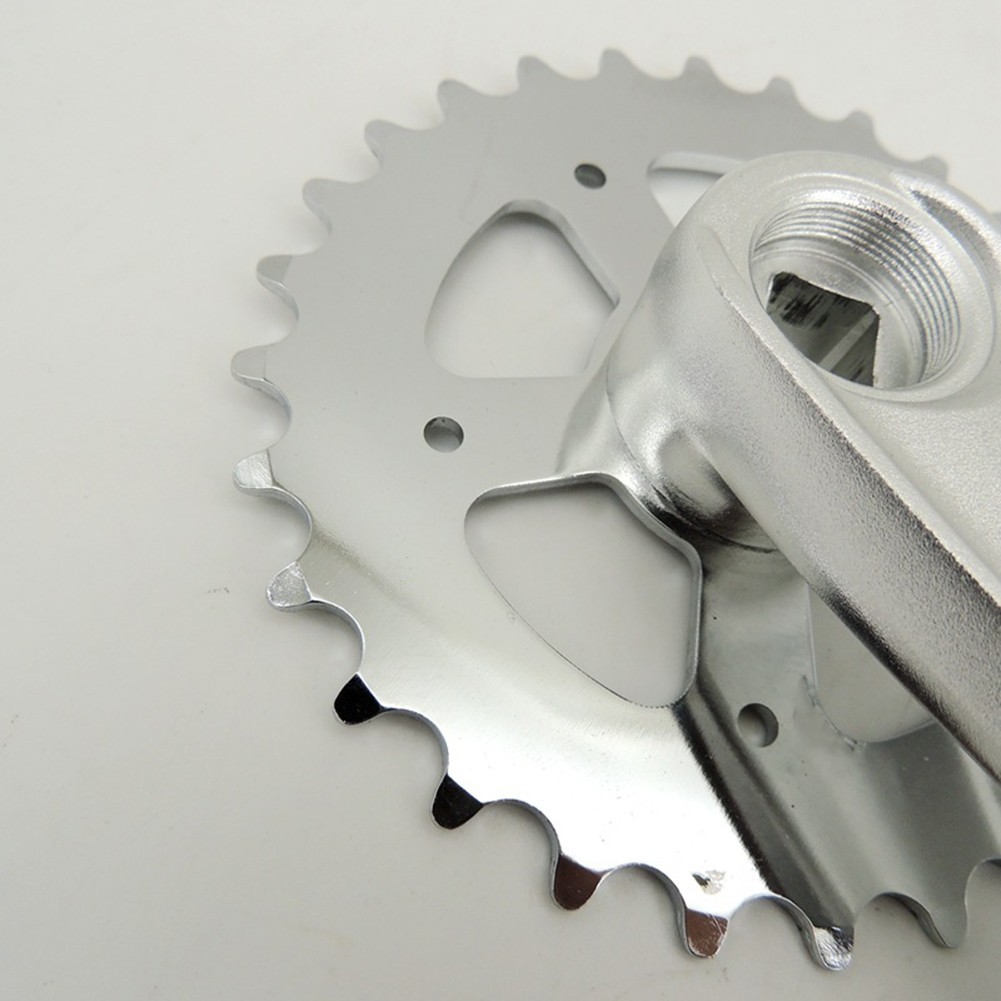 28T Lightweight Bike Crankset for Children with 114mm Size and Aluminum Build