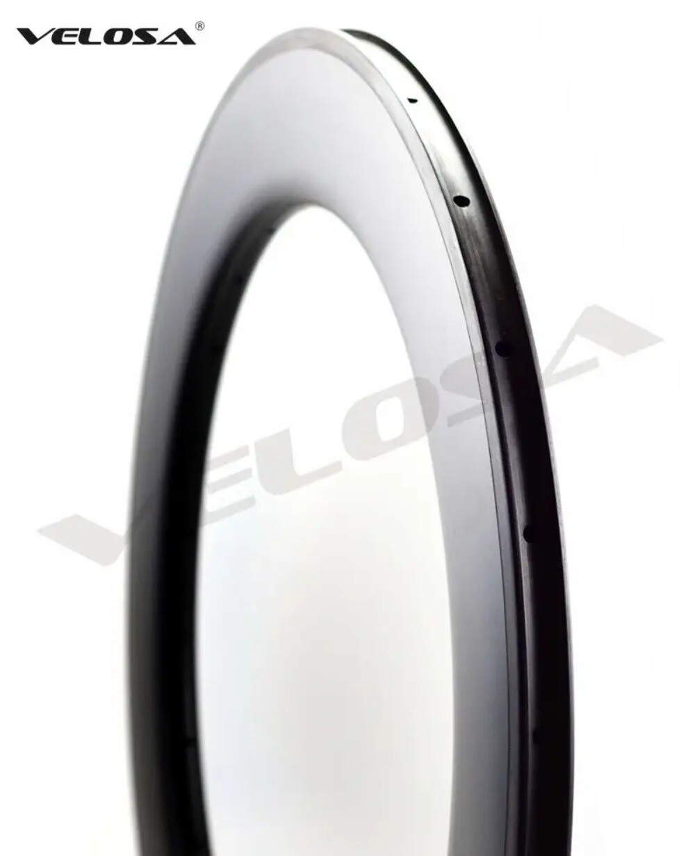 700C Road Bike Carbon Rims 88mm Depth 25mm Width Aero U Shape Clincher/ Tubular