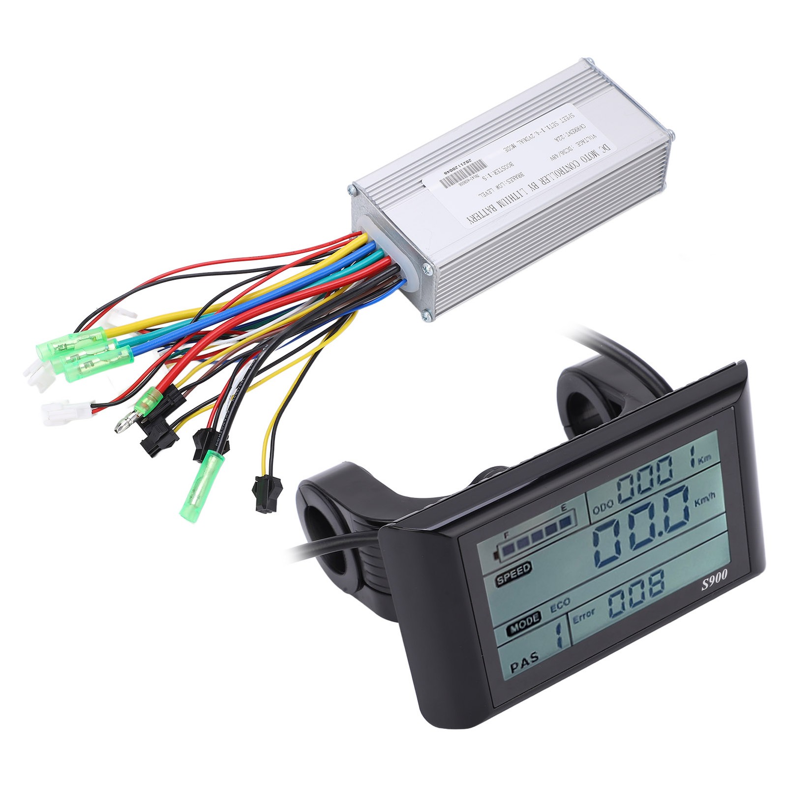 36V 48V 22A Brushless Motor Controller & LCD-S900 Display Kit For E-Bike