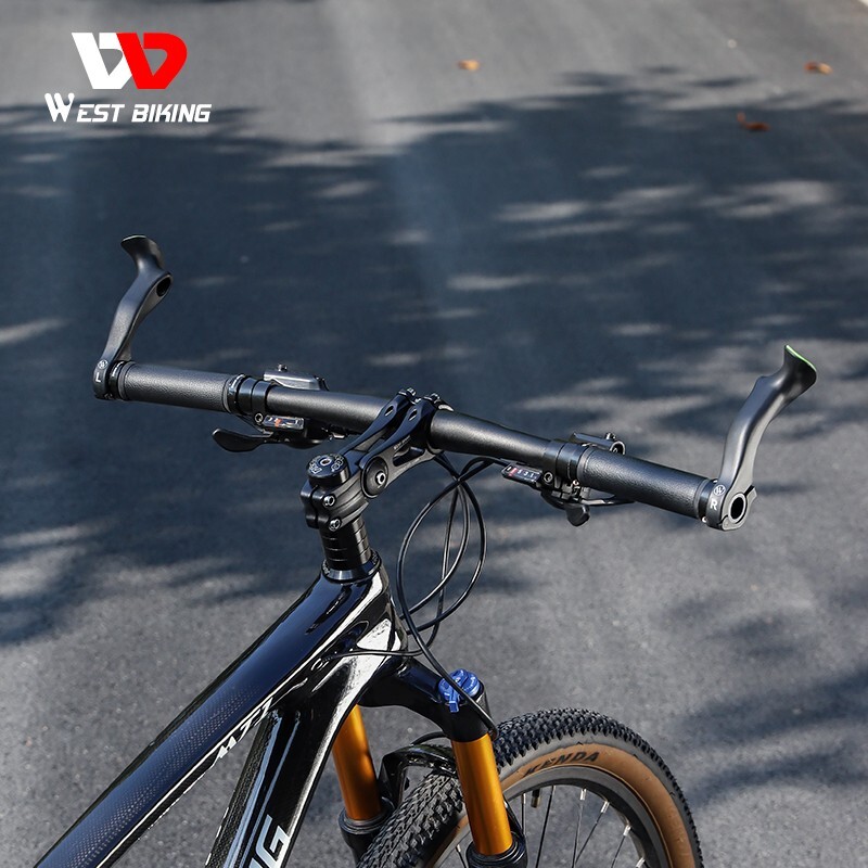 WEST BIKING MTB Bike Handlebar Bar Ends Ergonomic Extended Bicycle Bar Ends