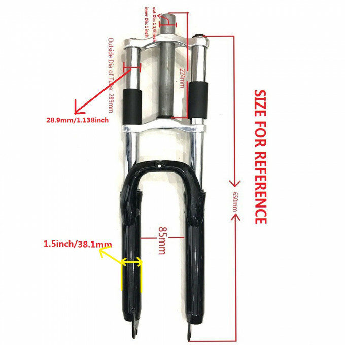 JZsports 26″ Suspension Bicycle Fork & 1 1/8″ Headset – Gas Motorized Bike Fork