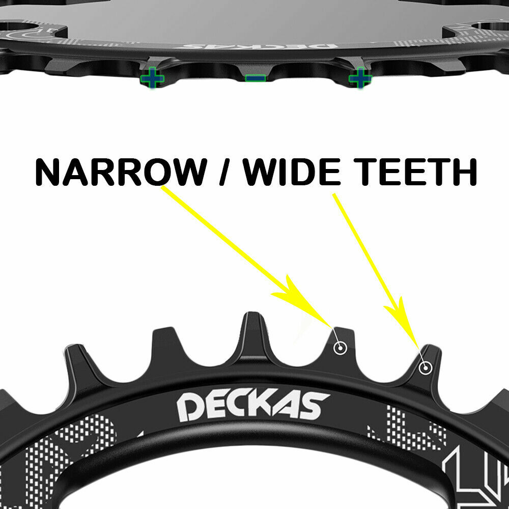 DECKAS 110BCD Chainring Narrow Wide Round Chain Ring 38 40 42 46 48 50 52 54 58T